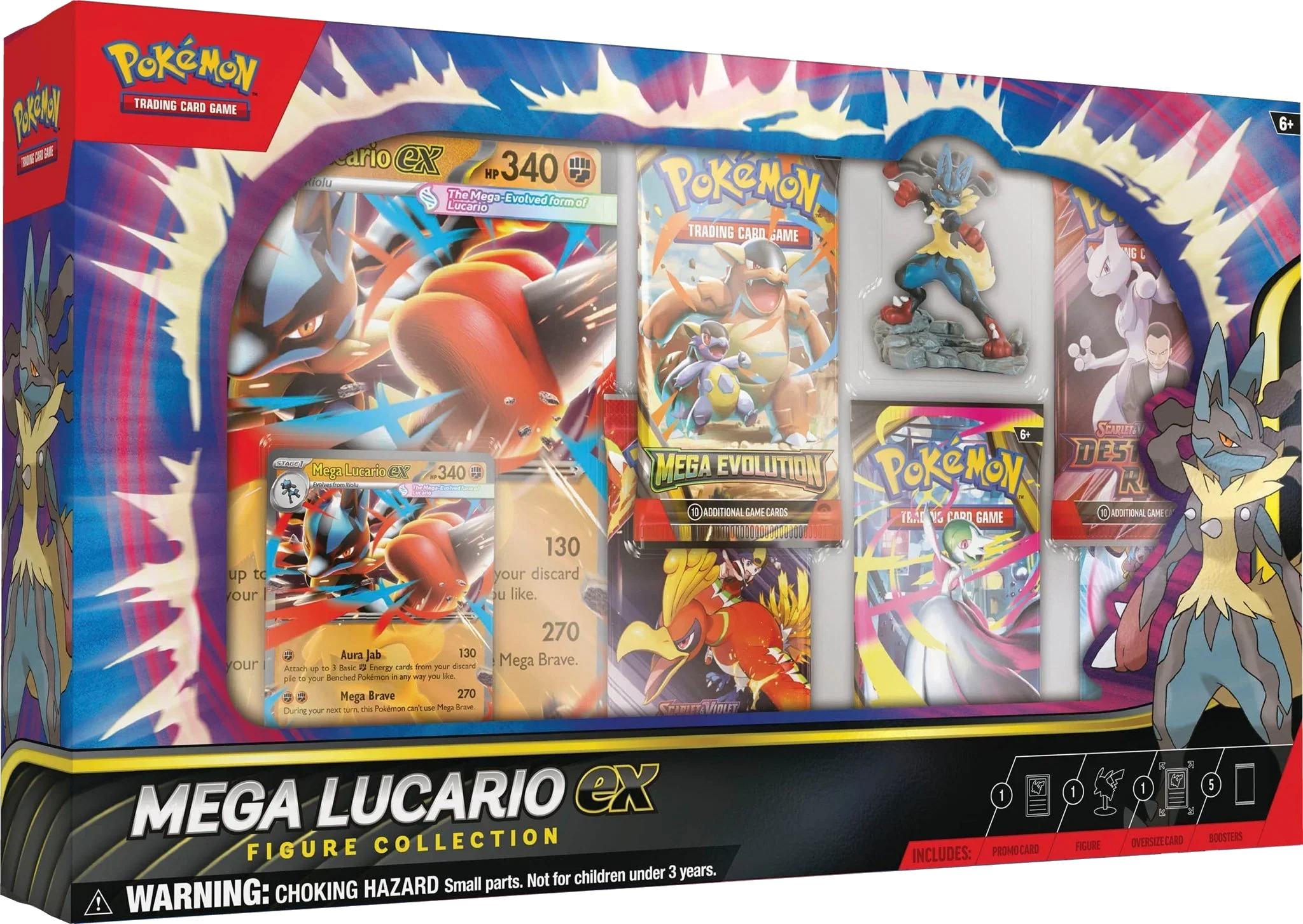 Pokemon TCG - Mega Evolution - Mega Lucario ex Figure Collection
